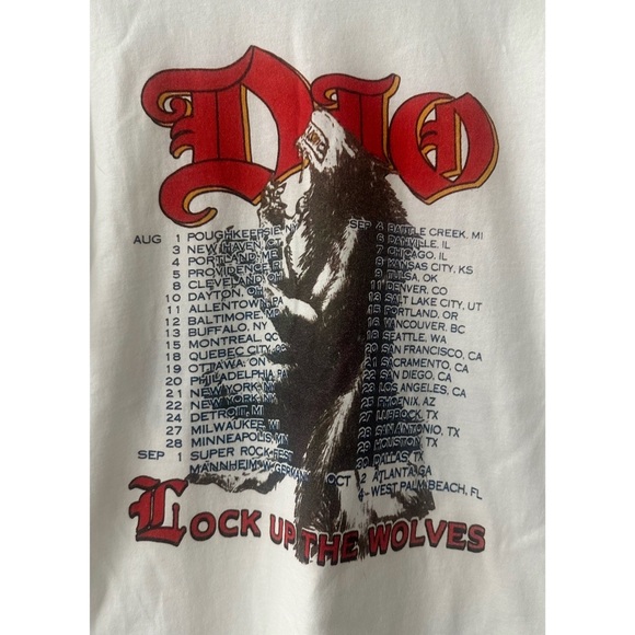 Dio Lock Up The Wolves T-Shirt. Size M - Picture 6 of 7